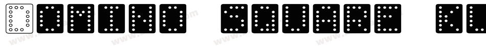 Domino square kursiv字体转换
